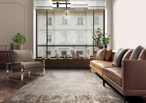 Lyza Rug Border Beige Rug